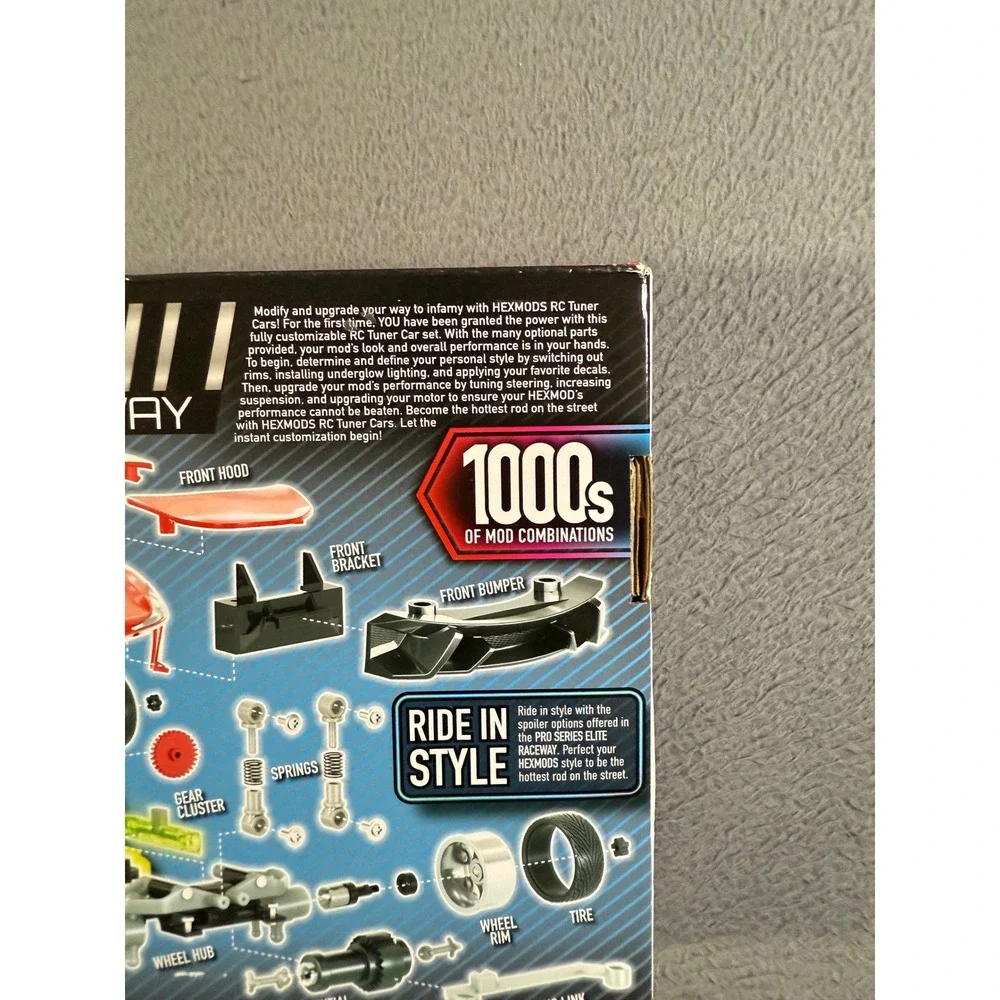 HEXBUG MODS RC Tuner‎ Car Pro Series Elite Raceway Customizable 150+ Pcs